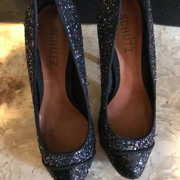 Shultz Shiny Heels Sz 5 - Picture 12 of 16